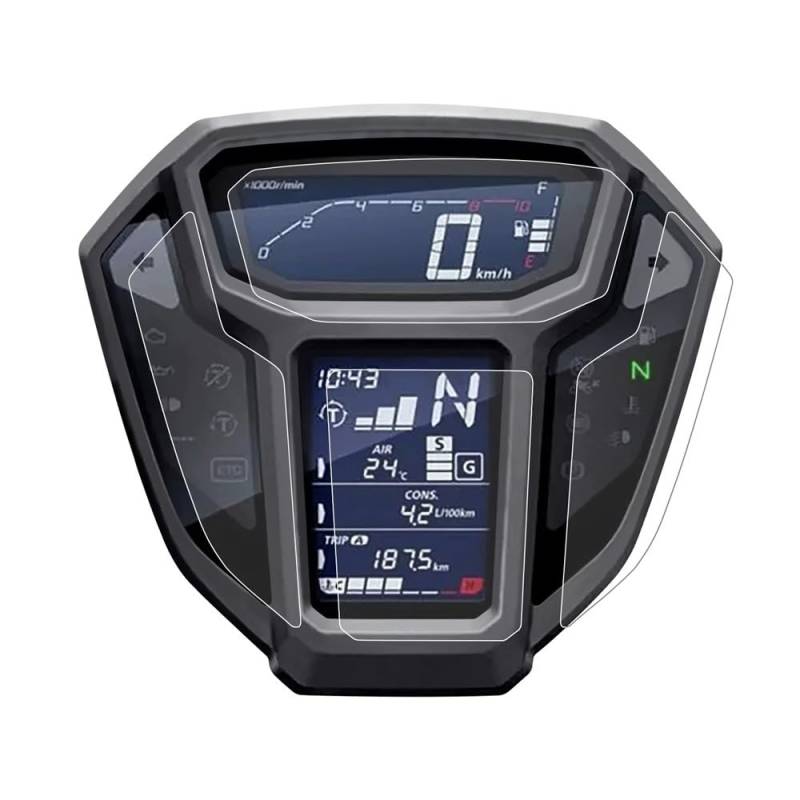 KAVSY Für CRF1000 L CRF 1000 L CRF1000L Afrika Twin 2015 2016 2017 Motorradcluster Scratch Protection Film Screen Protector von KAVSY