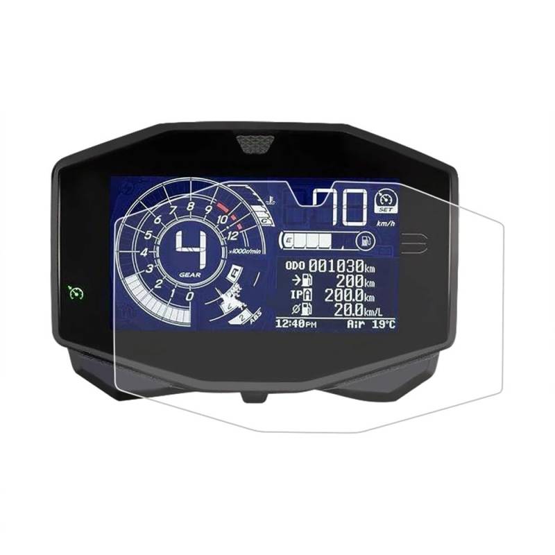KAVSY Für GSXR1000 GSXS1000S VSTROM 1050 VSTROM 1050XT DL1050 Motorradinstrument Scratch Cluster Screen Film Screen Protector(1 PCS) von KAVSY