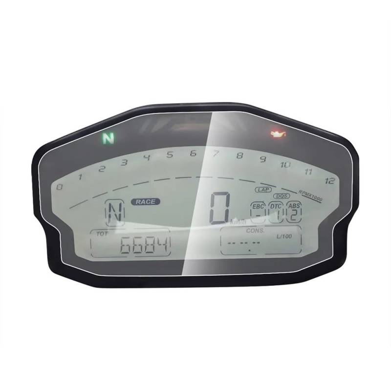 KAVSY Für Panigale 899 959 1199 1299 Motorradinstrument Cluster Scratch Protection Film Dashboard Screen Protector(4 pcs) von KAVSY