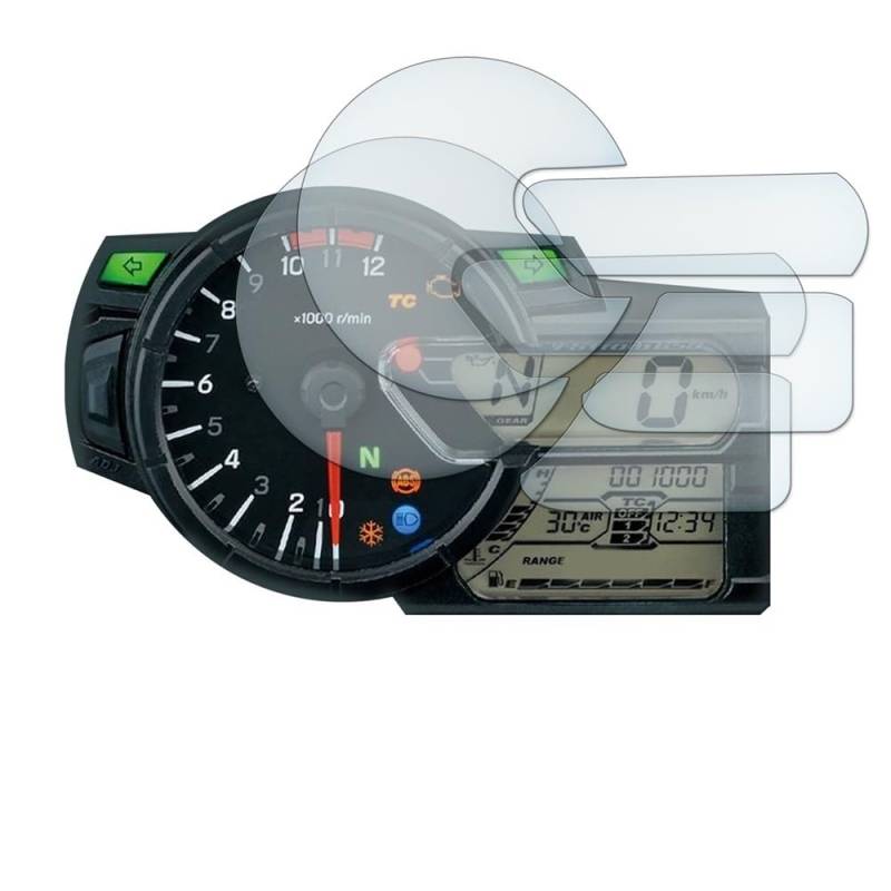 KAVSY Für Suzuki V-strom650 V-Strom 650 DL1000 V-STROM1000 Motorrad Instrument Cluster Kratzschutz Film Screen Protector(2 PCS) von KAVSY