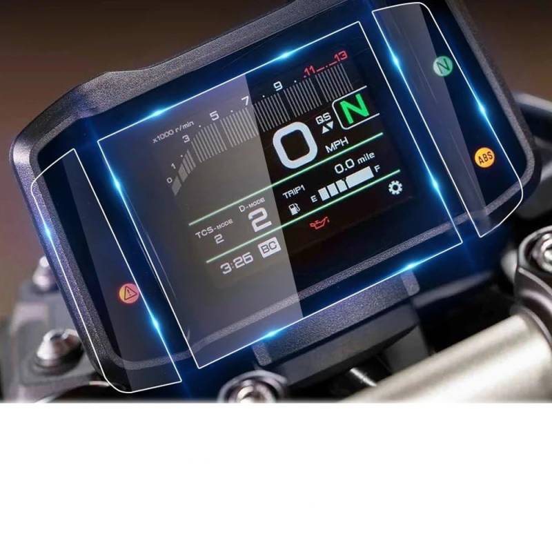 KAVSY Motorrad-Armaturenbrett-Displayschutz 2 Set Motorrad TPU Instrument Tacho Schutz Film Für Y&AMAHA XSR 900 XSR900 Xsr900 Zubehör 2022- von KAVSY