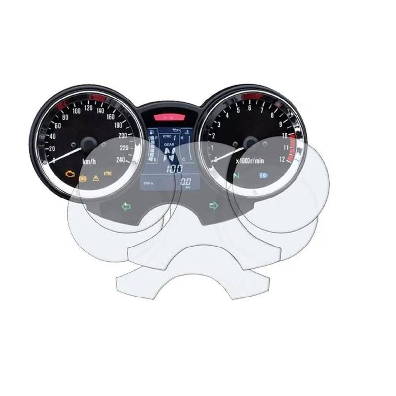 KAVSY Motorrad Cluster Kratzschutz Film Displayschutzfolie Instrument Armaturenbrett Für Z900RS Z 900 RS 2019 2018(2 PCS) von KAVSY
