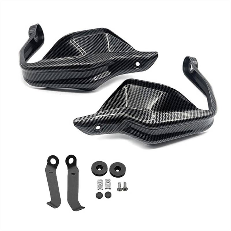 KAVSY Motorrad-Lenker-Handschutz Motorrad Lenker Handschutz Für H&ONDA Integra750 NC750D Integra 750 NC750 NC 750 D Schild Hand Schutzfolie Windschutzscheibe(Black14) von KAVSY
