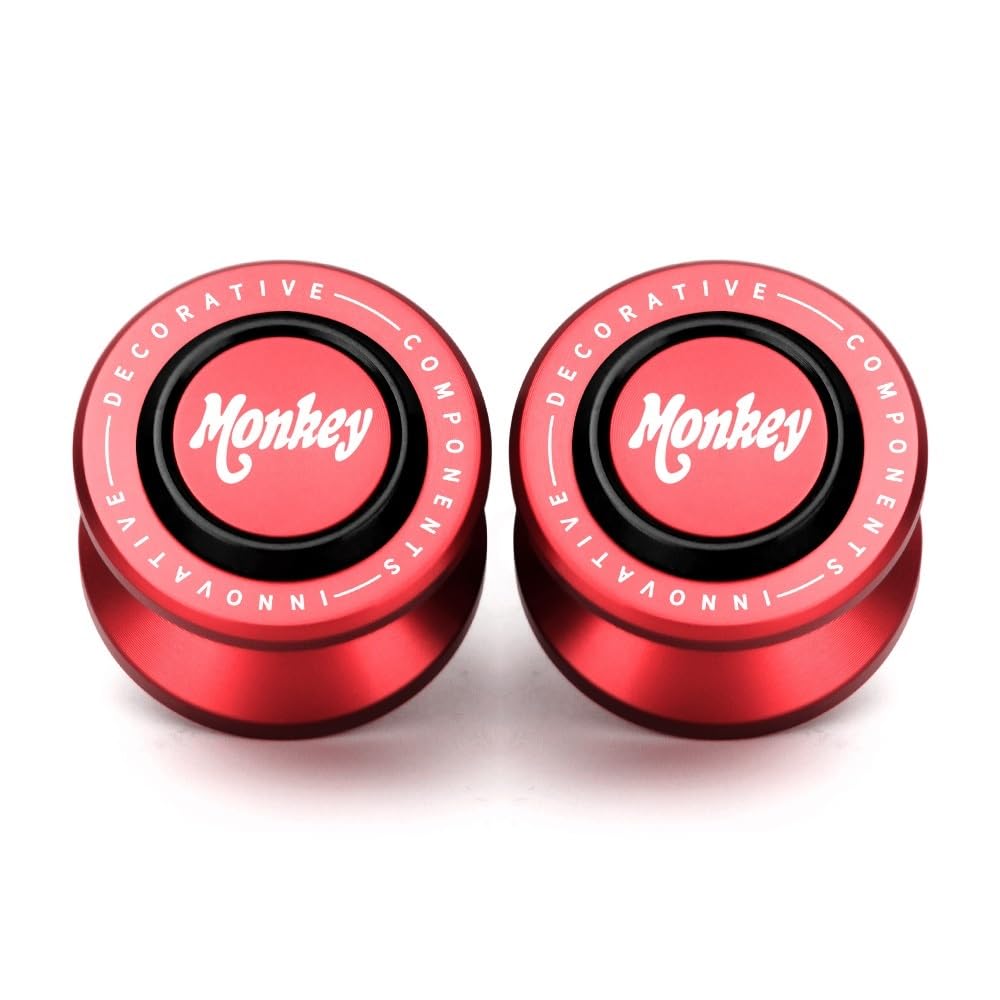 KAVSY Motorradschwingenschieberspule 2PCS 8mm Aluminium Motorrad Stand Schwinge Spulen Slider Stand Schraube Für H&ONDA Monkey 125 Monkey125 Schwinge Ständer Zubehör (Color : 8mm -6) von KAVSY