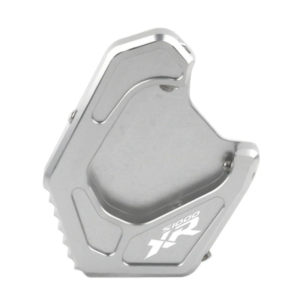 KAVSY Seitenständervergrößerer Motorrad CNC Ständer Seitenständer Ständer Verlängerungspad Für B&MW S1000XR 2020 2021 2022(Silver) von KAVSY