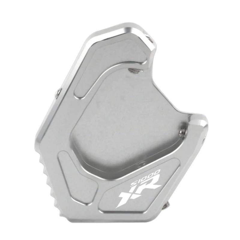 KAVSY Seitenständervergrößerer Motorrad CNC Ständer Seitenständer Ständer Verlängerungspad Für B&MW S1000XR 2020 2021 2022(Silver) von KAVSY