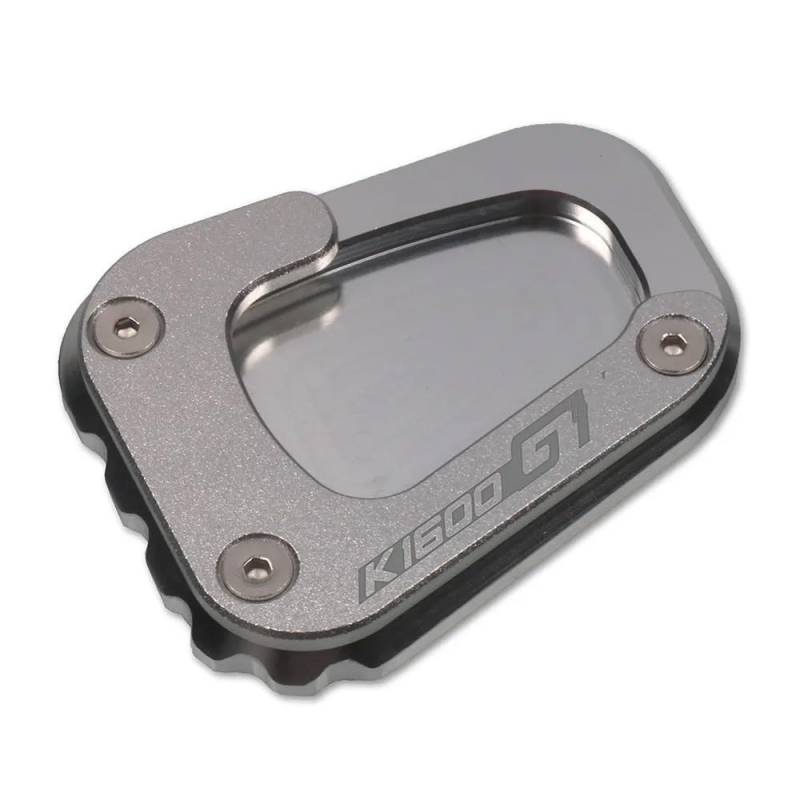 Seitenständervergrößerer Motorrad Kickstand Fuß Seitenständer Verlängerungspolster Stützplatte Vergrößern Ständer Für B&MW K1600B K1600 GT GTL 2017-2023(Gray-K1600GT) von KAVSY