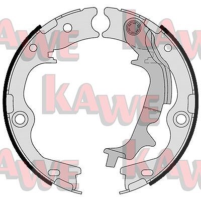 Kawe Bremsbackensatz, Feststellbremse [Hersteller-Nr. 01116] für Hyundai, Kia von KAWE