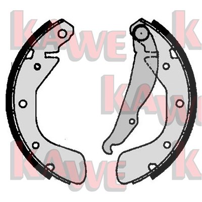 Kawe Bremsbackensatz [Hersteller-Nr. 06790] für Chevrolet, Opel, Vauxhall von KAWE
