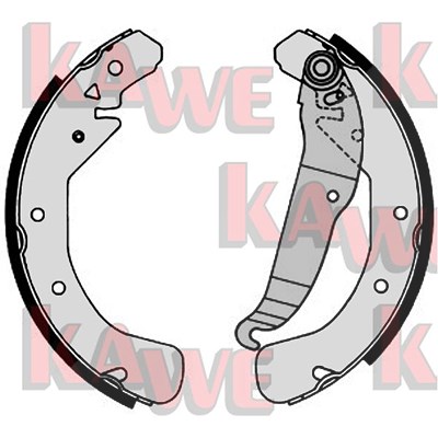 Kawe Bremsbackensatz [Hersteller-Nr. 07200] für Chevrolet, Daewoo, Opel, Toyota, Vauxhall von KAWE