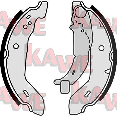 Kawe Bremsbackensatz [Hersteller-Nr. 07480] für Mercedes-Benz von KAWE