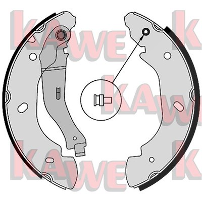 Kawe Bremsbackensatz [Hersteller-Nr. 08580] für Ford von KAWE