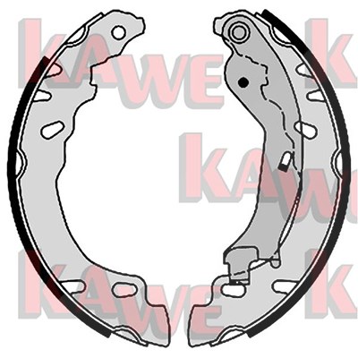 Kawe Bremsbackensatz [Hersteller-Nr. 08780] für Fiat, Ford von KAWE