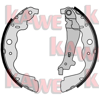 Kawe Bremsbackensatz [Hersteller-Nr. 09890] für Dacia, Mercedes-Benz, Renault von KAWE