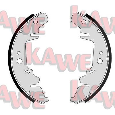 Kawe Bremsbackensatz Trommelbremse [Hersteller-Nr. 07280] für Chrysler, Dodge, Kia, Plymouth von KAWE
