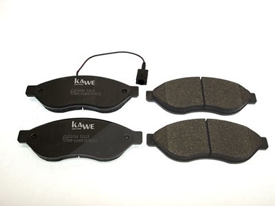 Kawe Bremsbeläge vorne (Satz) [Hersteller-Nr. 810094] für Citroën, Fiat, Peugeot, Toyota von KAWE