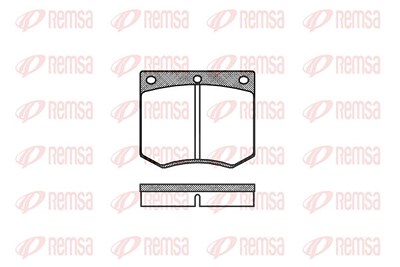 Kawe Bremsbelagsatz, Scheibenbremse [Hersteller-Nr. 006300] für Ac, Ford, Hyundai von KAWE