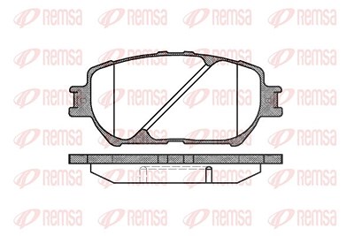 Kawe Bremsbelagsatz, Scheibenbremse [Hersteller-Nr. 088400] für Toyota von KAWE