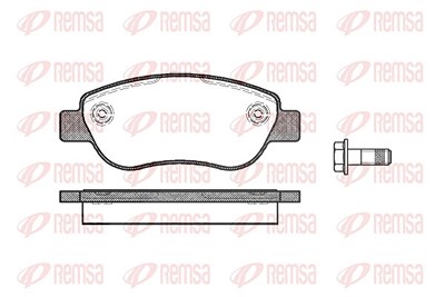 Kawe Bremsbelagsatz, Scheibenbremse [Hersteller-Nr. 106900] für Fiat, Renault von KAWE