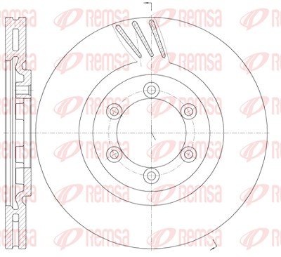 Kawe 1x Bremsscheibe [Hersteller-Nr. 6100010] für Ssangyong von KAWE