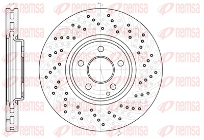 Kawe 1x Bremsscheibe [Hersteller-Nr. 6112310] für Mercedes-Benz von KAWE