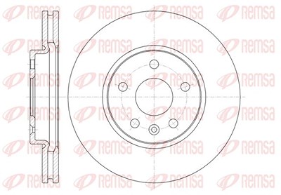 Kawe 1x Bremsscheibe [Hersteller-Nr. 6131310] für Chevrolet, Opel, Vauxhall von KAWE