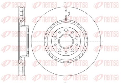 Kawe 1x Bremsscheibe [Hersteller-Nr. 6145810] für Fiat, Opel, Vauxhall von KAWE