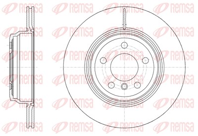 Kawe 1x Bremsscheibe [Hersteller-Nr. 6154710] für BMW von KAWE
