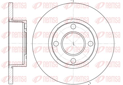 Kawe 1x Bremsscheibe [Hersteller-Nr. 617300] für Audi von KAWE