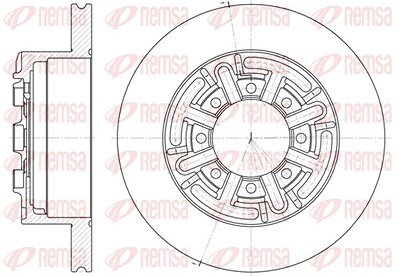 Kawe 1x Bremsscheibe [Hersteller-Nr. 642000] für Iveco von KAWE
