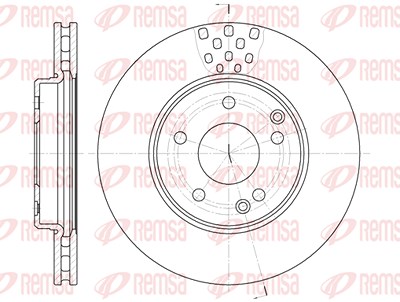 Kawe 1x Bremsscheibe [Hersteller-Nr. 675110] für Mercedes-Benz von KAWE
