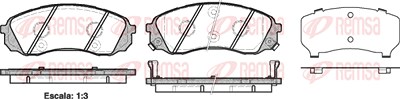 Kawe Bremsbelagsatz, Scheibenbremse [Hersteller-Nr. 129102] für Hyundai, Kia von KAWE