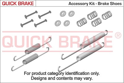 Kawe Zubehörsatz, Bremsbacken [Hersteller-Nr. 105-0001] für Daihatsu, Subaru von KAWE