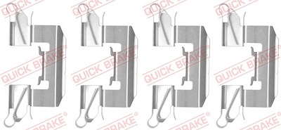 Kawe Zubehörsatz, Scheibenbremsbelag [Hersteller-Nr. 109-1772] für Daihatsu, Ford, Mazda, Subaru, Suzuki von KAWE