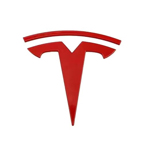 Auto Emblem Aufkleber für Tesla Model Y, Badge Abzeichen Metall Logo Wasserdicht Rostfrei Frontgrill Dekoratives Emblem Tuning Badge Außendekoration Zubehör,B von KAYEF