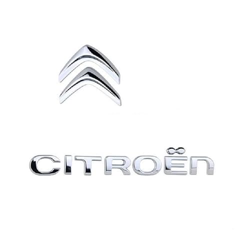 Auto-Logo für Citroen C4 2010-2015, Hohe Qualität Zink Legierungen Auto-Logo Abzeichen Auto-Logo Abnehmbarer Aufkleber Auto-Innenraum-Zubehör von KAYEF