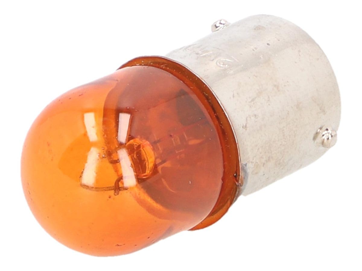 Birne Glühlampe orange RY10W BAU15s 12V 10W kompatibel und passend für Vespa Scooter Roller Moped von KAYSO Performance