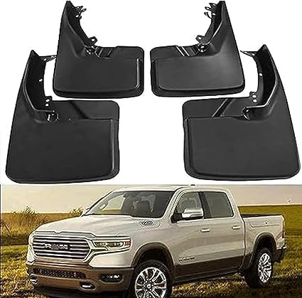 4 Stücke Auto Schmutzfänger für Dodge RAM 1500 2500 3500 2009-2010, Mud Flaps KotflüGel Fender Schutz Vorne Und Hinten ZubehöR von KAZONS