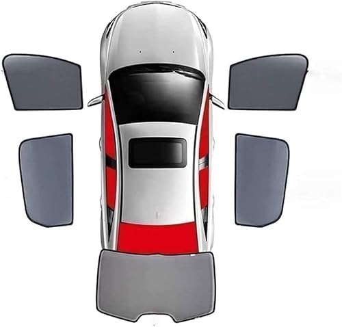 Auto Seitenfenster Sonnenschutz für Nissan Juke 2020 2021,Front Heck Magnetischer Uv-Schutz PrivatsphäRe Atmungsaktives Sonnenblende,D-5pcs-wholecar von KAZONS