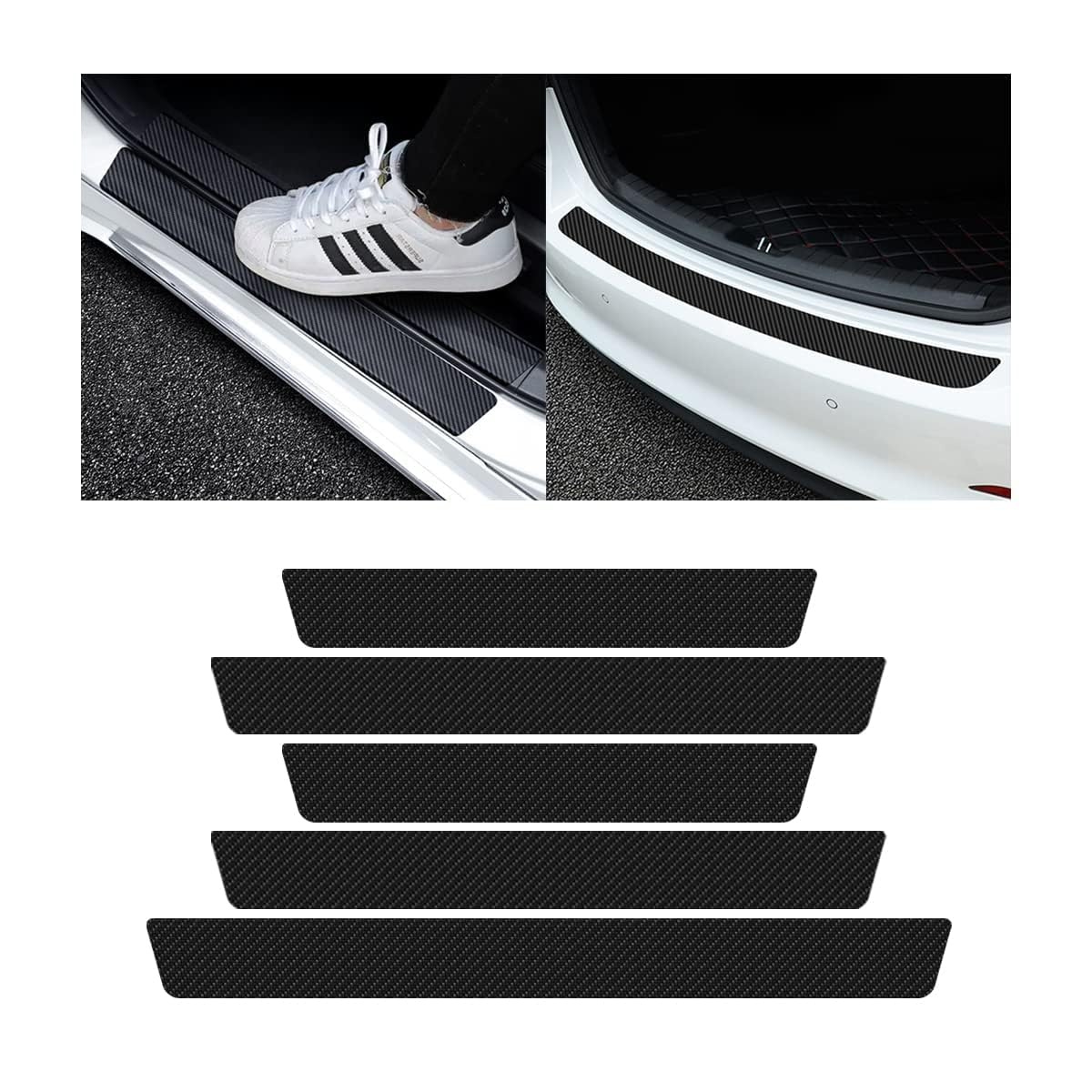 5 Stück Auto Einstiegsleisten TüRschweller Aufkleber Für Seat Leon 2009-2013, Kohlefaser Einstiegsleisten Schutz, AutotüR Kantenschutz Schutzfolie 5 Stück Auto Einstiegsleisten TüRschweller Aufkleber Für Seat Leon 2009-2013, Kohlefaser Einstiegsleisten Schutz, AutotüR Kantenschutz Schutzfolie von KBDDM