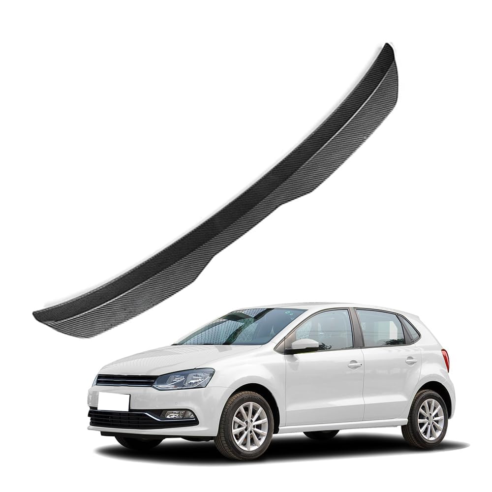 Auto Heckspoiler Spoiler für VW Polo 2010 2011 2012 2013-2018, ABS Auto HeckflüGel Dekoration Spoiler FlüGel, Roof Rear Spoiler Lip Attachments Accessories,B Carbon Fiber Auto Heckspoiler Spoiler für VW Polo 2010 2011 2012 2013-2018, ABS Auto HeckflüGel Dekoration Spoiler FlüGel, Roof Rear Spoiler Lip Attachments Accessories,B Carbon Fiber von KBDDM