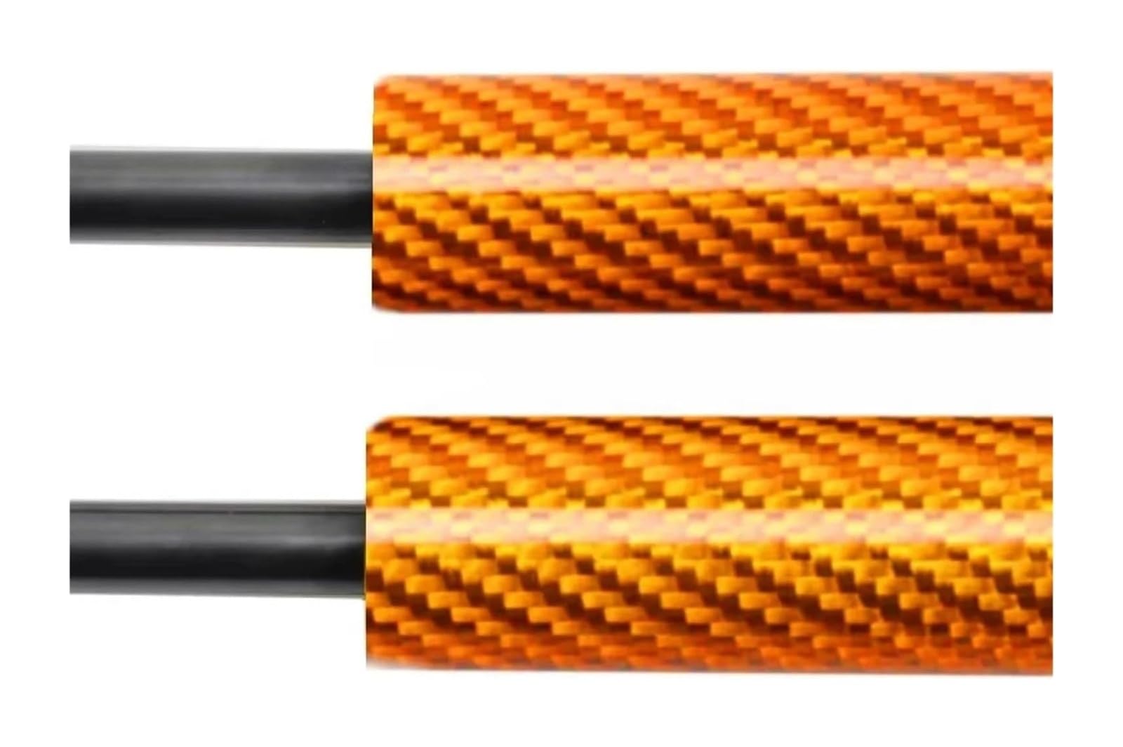 Hydraulische Federstange Für Aston Für Martin DB9 Coupe 2004-2016 Hinten Boot Stamm Deckel Gas Quellen Prop Stange 261MM(Orange carbon fiber) von KBKEUBUAD