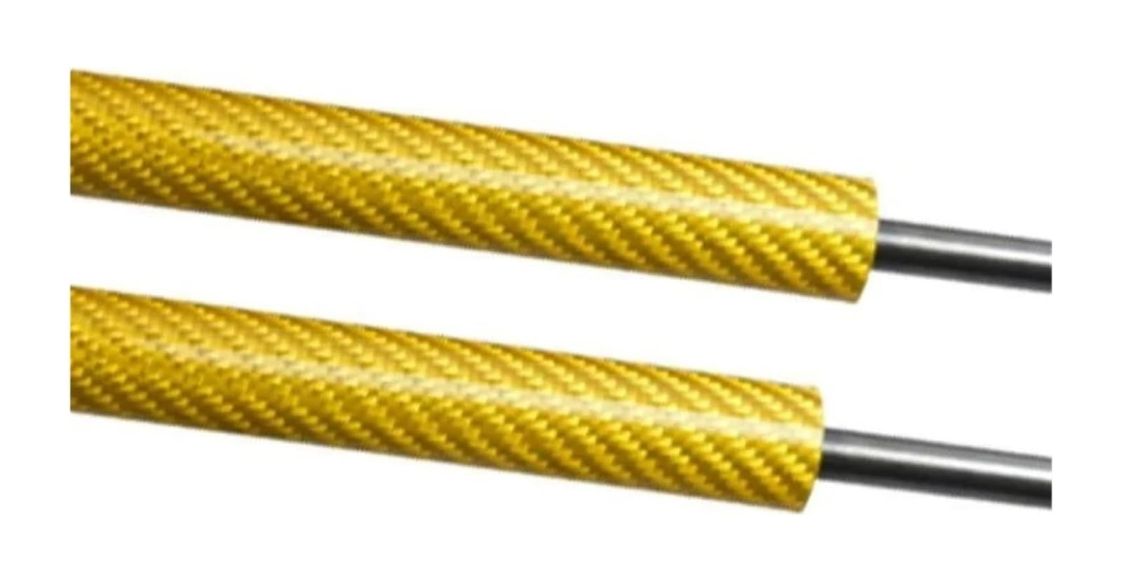 Hydraulische Federstange Für Aston Für Martin DB9 Coupe 2004-2016 Hinten Boot Stamm Deckel Gas Quellen Prop Stange 261MM(Yellow carbon fiber) von KBKEUBUAD