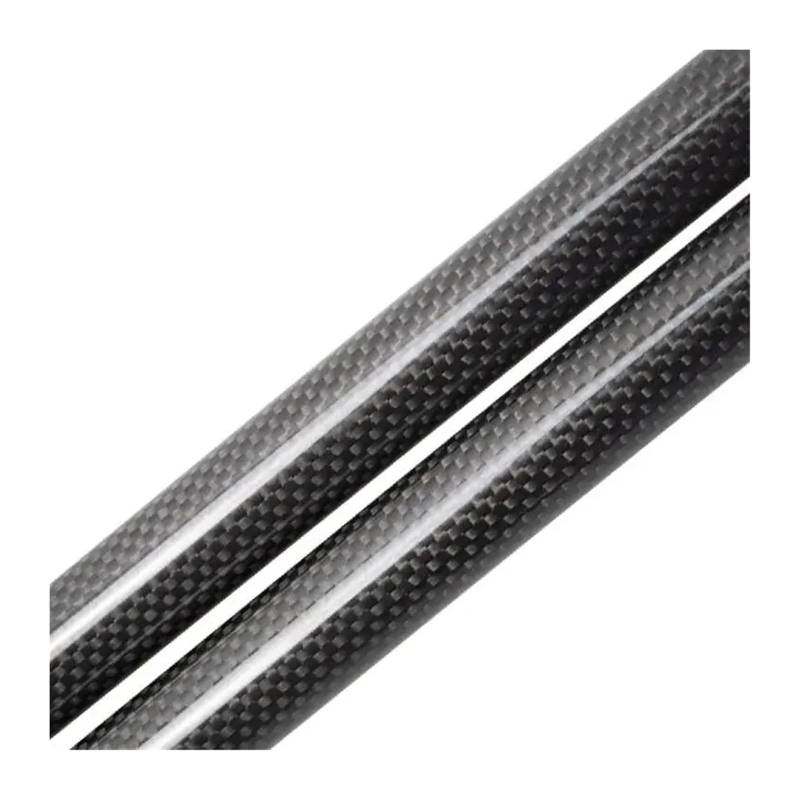 Hydraulische Federstange Für Fiesta MK5 3 Türer 2002-2008 Kofferraum Heckklappe Carbon Fiber Gasfeder Streben 1 Paar(Black carbon fiber) von KBKEUBUAD