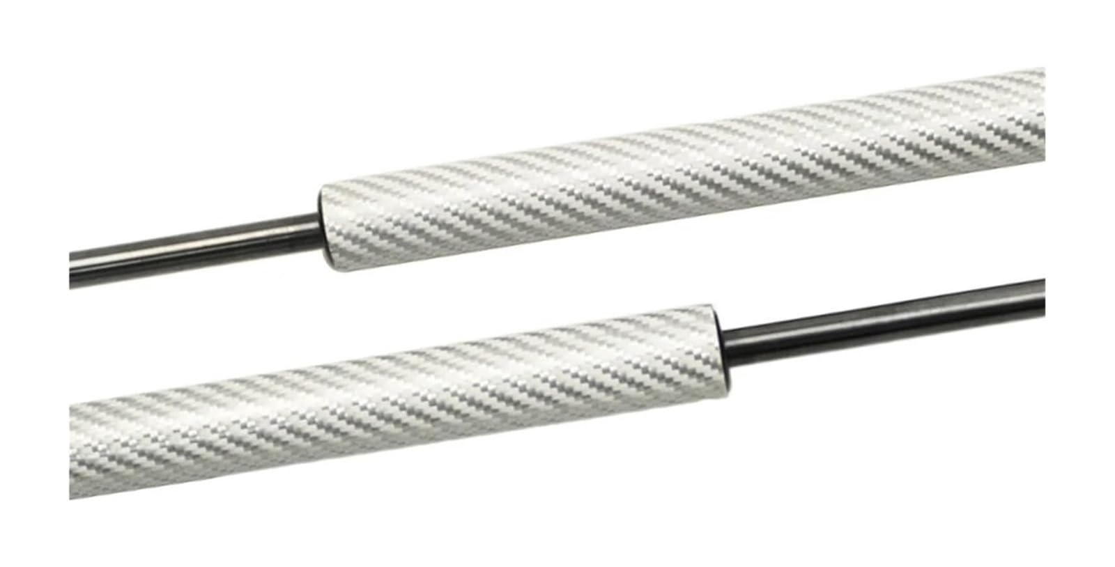 Hydraulische Federstange Für J&eep Für Wrangler JK TJL-J8 2007-2018 Lift Unterstützt Frühling Prop Kolbenstangen Stoßdämpfer(Silver carbon fiber) von KBKEUBUAD