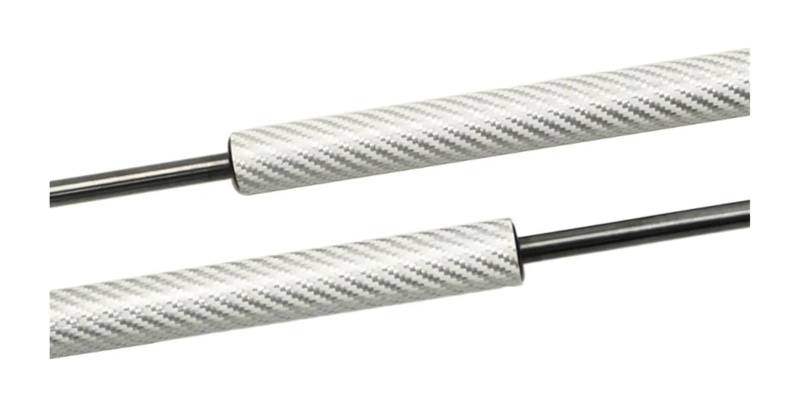 Hydraulische Federstange Für J&eep Für Wrangler JK TJL-J8 2007-2018 Lift Unterstützt Frühling Prop Kolbenstangen Stoßdämpfer(Silver carbon fiber) von KBKEUBUAD