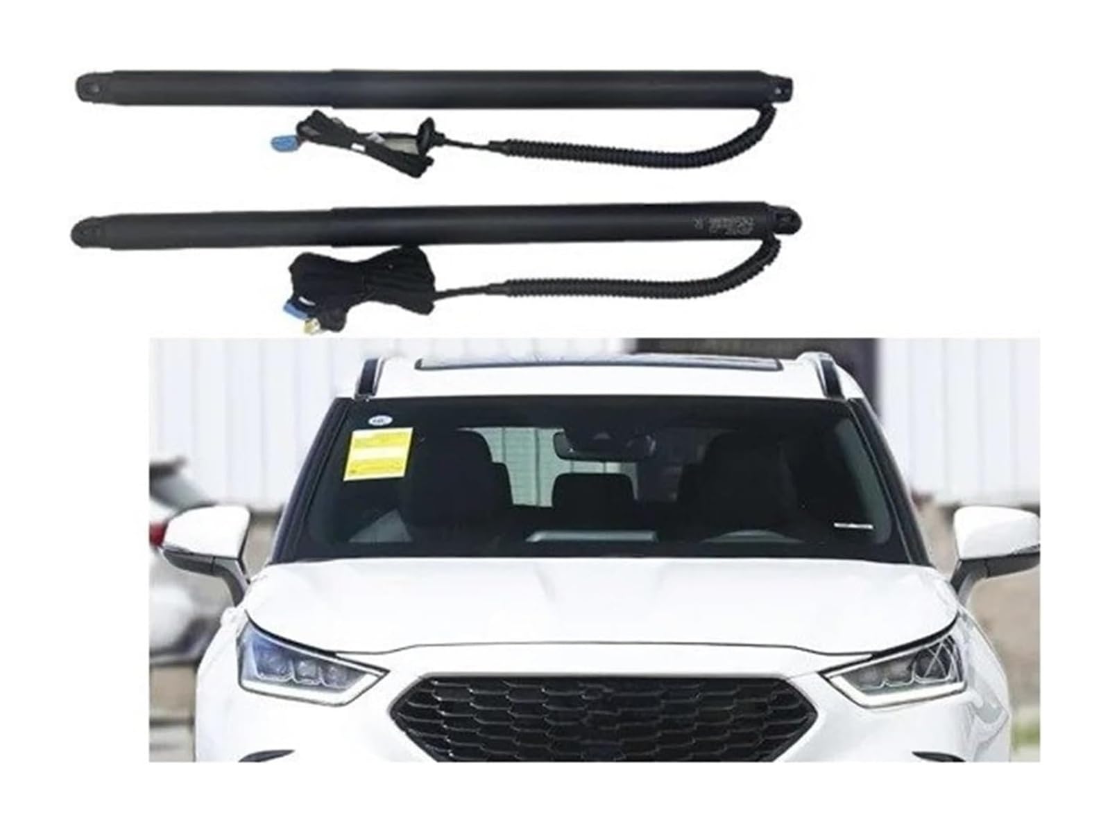 Hydraulische Federstange Für T&oyota Für Crown Für Kluger 2022 Auto Elektrische Heckklappe Motor Kofferraum Zubehör Werkzeug Gasfederstreben(With Kick Senor) von KBKEUBUAD