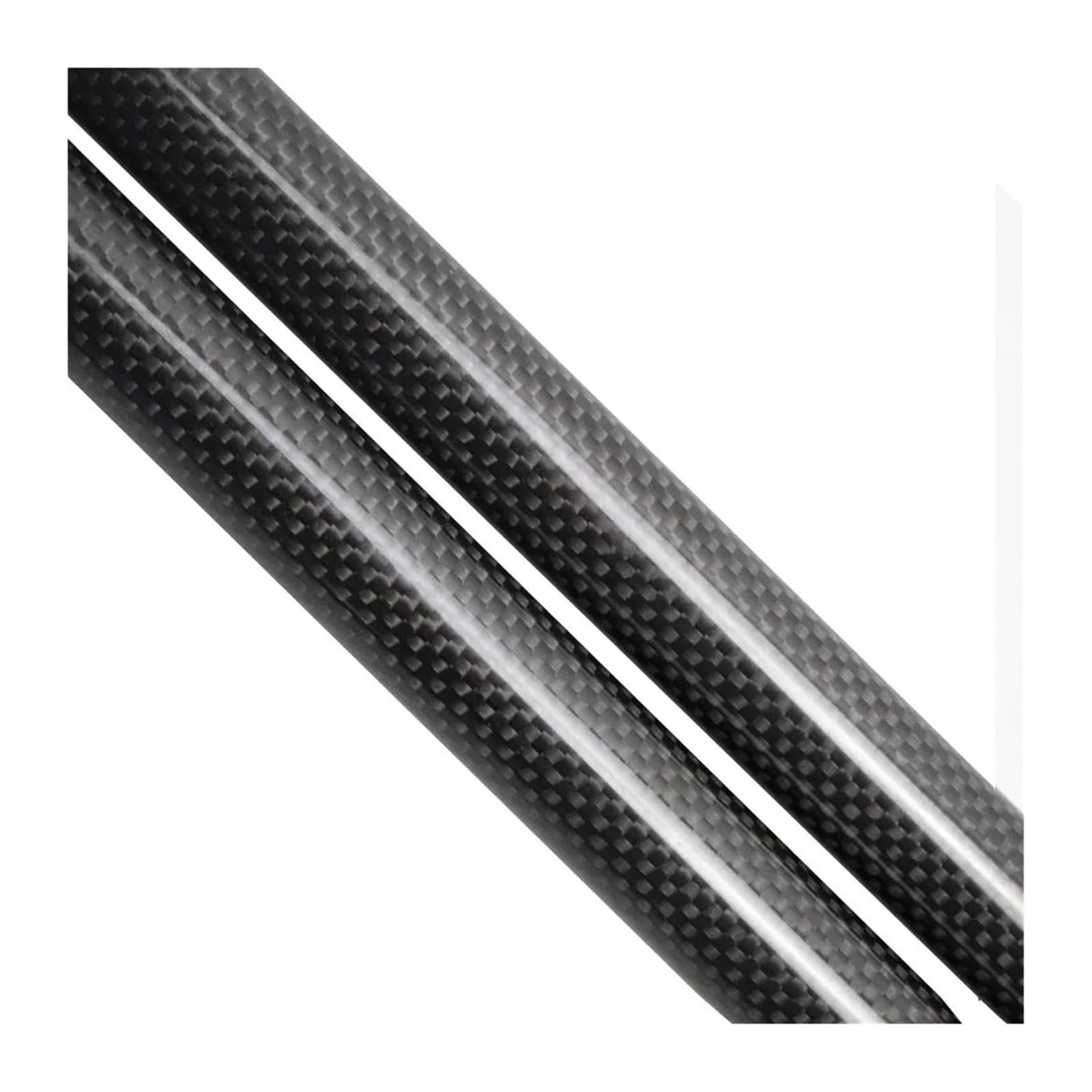 Hydraulische Federstange Für T&oyota Für Hilux 8th 2015-2023 4x4 Pickup Lift Unterstützung Dämpfer Stange Heckklappe Unterstützen Federbein Kit 2PCS(Black carbon fiber) von KBKEUBUAD