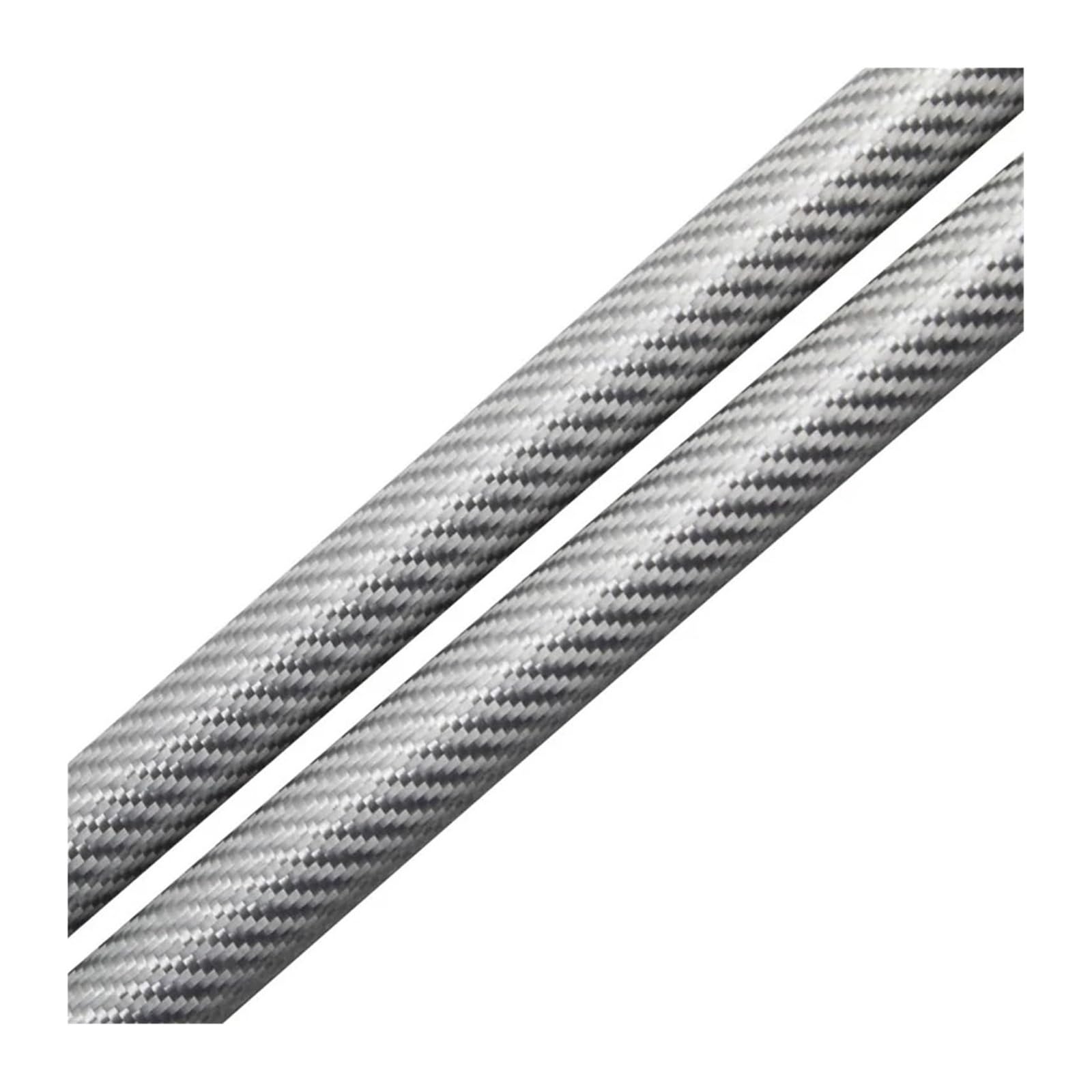 Hydraulische Federstange Für T&oyota Für Hilux 8th 2015-2023 4x4 Pickup Lift Unterstützung Dämpfer Stange Heckklappe Unterstützen Federbein Kit 2PCS(Silver carbon fiber) von KBKEUBUAD