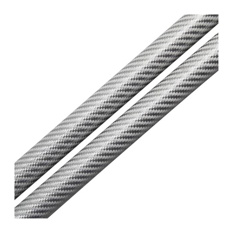 Hydraulische Federstange Für T&oyota Für Hilux 8th 2015-2023 4x4 Pickup Lift Unterstützung Dämpfer Stange Heckklappe Unterstützen Federbein Kit 2PCS(Silver carbon fiber) von KBKEUBUAD